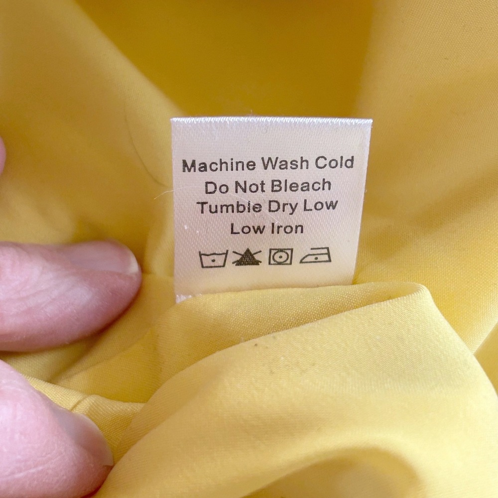 Womens Tuckernuck Canary‎ Mod Camelot Shift Dress L Aspen Yellow Lattice Trim  L - Picture 11 of 11